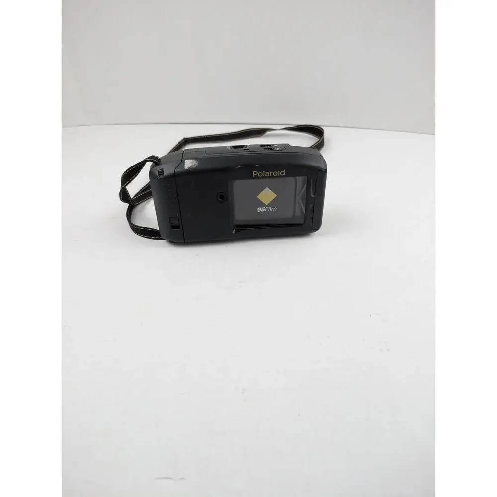 Polaroid Captiva SLR Instant Camera 95 Film Vintage Black Untested Strap